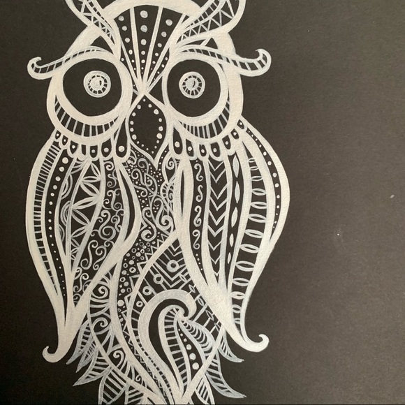 Lovely Star Original Owl Painting - Picture 10 of 10